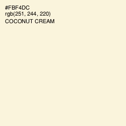 #FBF4DC - Coconut Cream Color Image